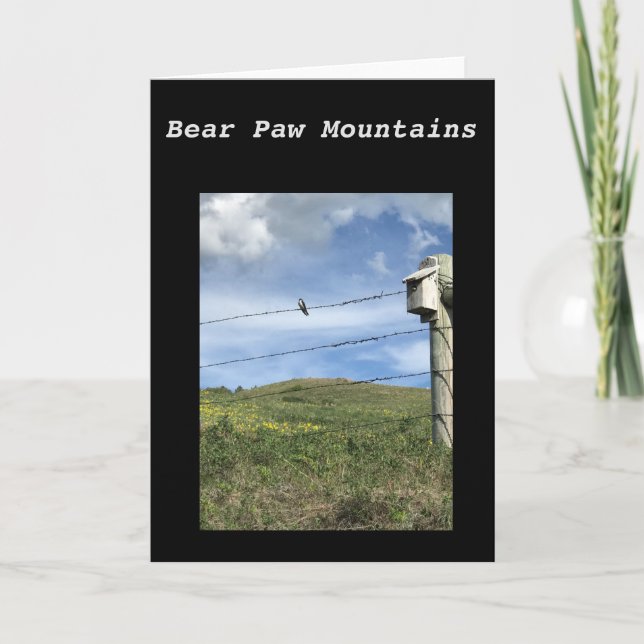 Bear Paw Mountains Card (Front)