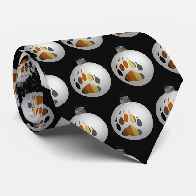Bear Paw Ornament Tie (Rolled)