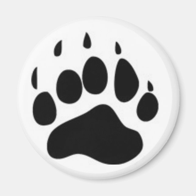 Bear Paw Print Magnet (Front)