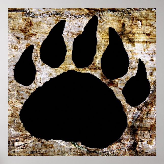 BEAR PAW PRINT POSTER (Front)