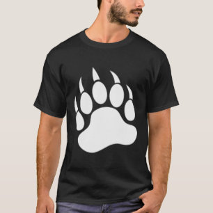 Bear Paw Printed on the Back and Front T-Shirt