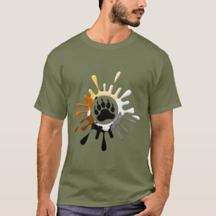 Bear Paw Splash Bear Pride Colours T-Shirt