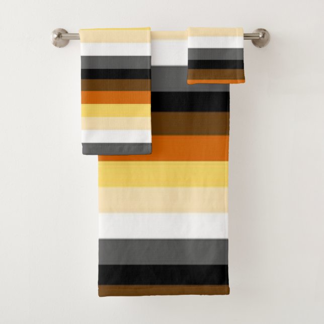 Bear Paw Ursine Colours Gay Gifting Bath Towel Set (Insitu)