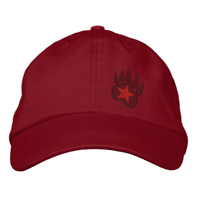Bear Paw Wild Star Embroidery Embroidered Hat (Front)