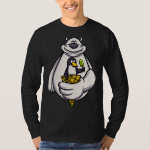 Bear Penguin Zookeeper Zookeeper  Winter Ice Cream T-Shirt