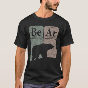 Bear Periodic Table Elements Grizzly Bear Vintage  T-Shirt