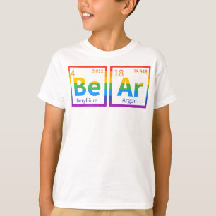 Bear Periodic Table Gay Bear LGBT Pride Rainbow Fo T-Shirt