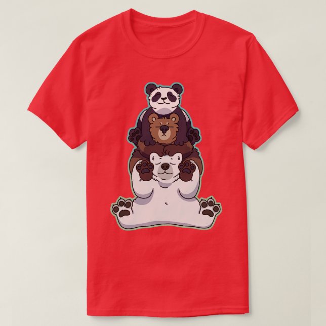 Bear Pile T-Shirt (Design Front)