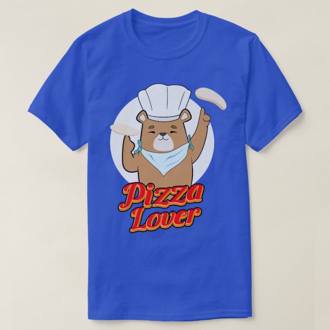 Bear Pizza Lover  T-Shirt (Design Front)