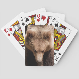 Bear Playing Cards
