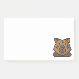 bear post-it notes