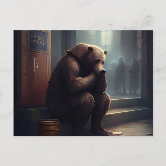 Bear Postcards Alone (Front)