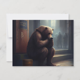 Bear Postcards Alone