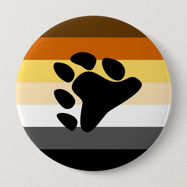 Bear Pride 10 Cm Round Badge (Front)