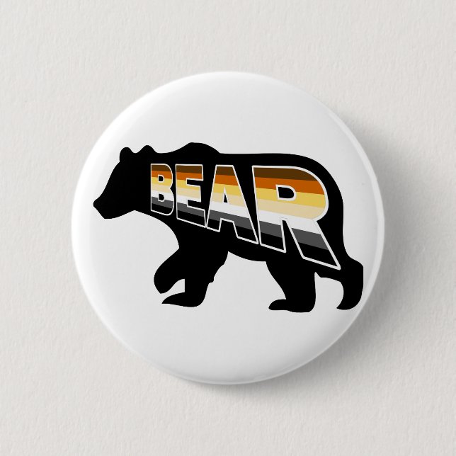 Bear Pride 6 Cm Round Badge (Front)
