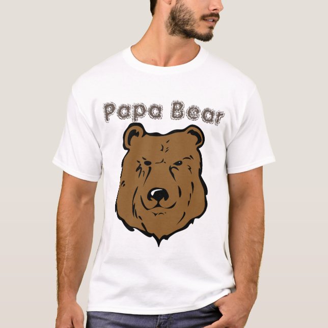 Bear pride Big Belly Bear Papa Bear T-Shirt (Front)