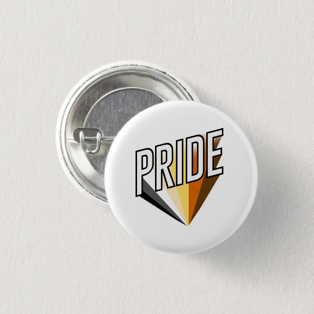 Bear Pride Burst 3 Cm Round Badge (Front & Back)