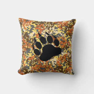 Bear Pride Camo Throw Pillow