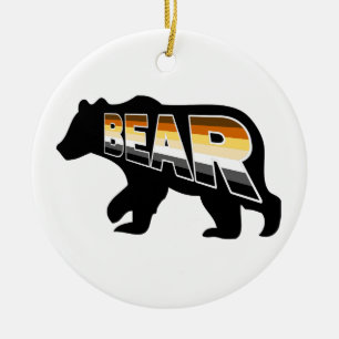 Bear Pride Ceramic Tree Decoration