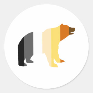 BEAR PRIDE - CLASSIC ROUND STICKER