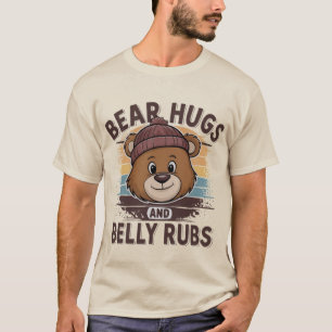 Bear Pride Design Bear hugs and Belly Rubs Awesome T-Shirt