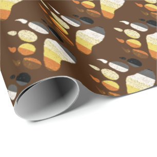 Bear Pride Distressed Paw Wrapping Paper