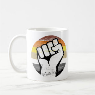 Bear Pride Fist Circle Print Coffee Mug