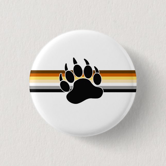 Bear Pride Flag 3 Cm Round Badge (Front)