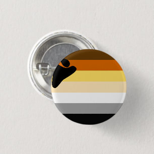 Bear Pride Flag 3 Cm Round Badge