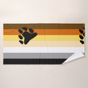 Bear Pride Flag Bath Towel