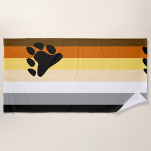 Bear Pride Flag Beach Towel