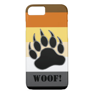 Bear Pride Flag Bear Paw Custom Woof Case-Mate iPhone Case