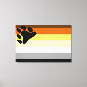 Bear Pride Flag Canvas Print