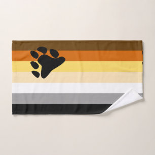 Bear Pride Flag Hand Towel