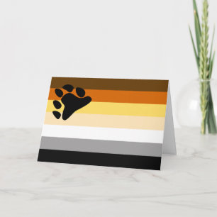 Bear Pride Flag Holiday Card