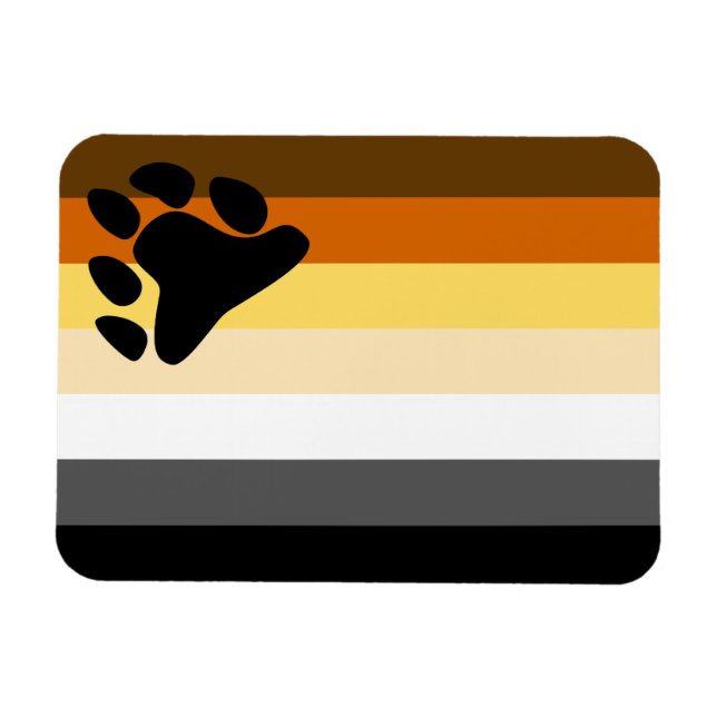 Bear Pride Flag Magnet (Horizontal)