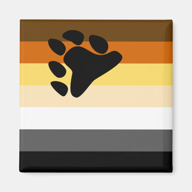 Bear Pride Flag Magnet (Front)