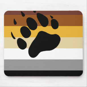 Bear Pride Flag Mouse Pad