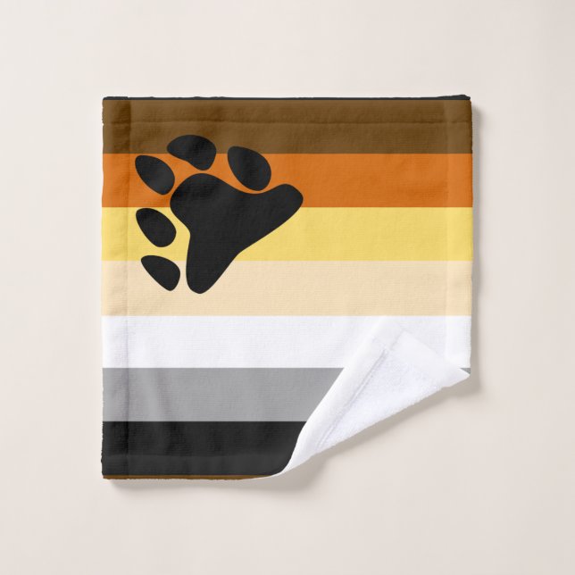 Bear Pride Flag Wash Cloth (Wash Cloth)
