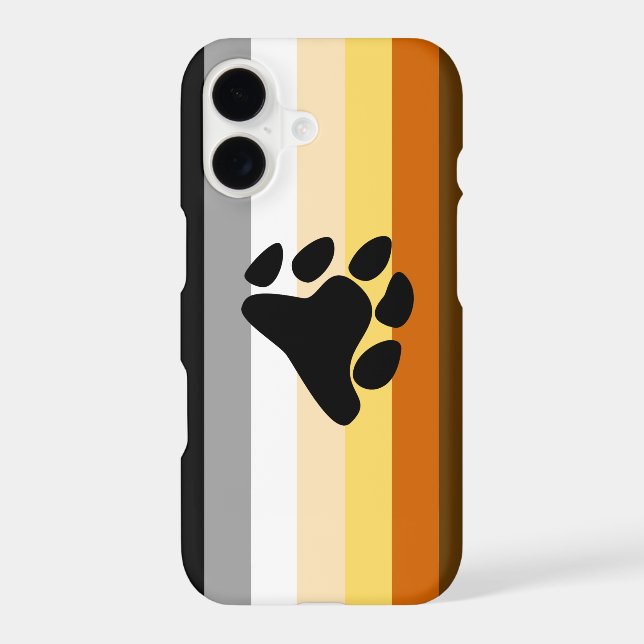Bear Pride Flag with Paw (Back)