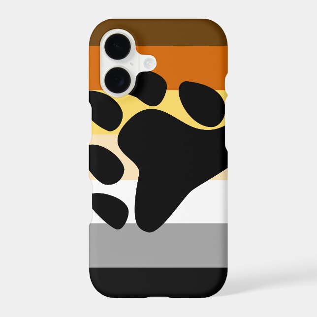 Bear Pride Flag with Paw (Back)