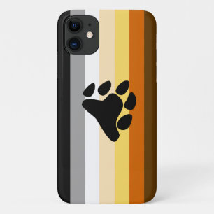 Bear Pride Flag with Paw Case-Mate iPhone Case