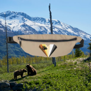 Bear Pride Heart Fanny Pack