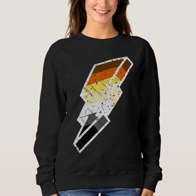 Bear Pride Lightning Bolt Cute Lgbtq Parade Sweatshirt (Front)
