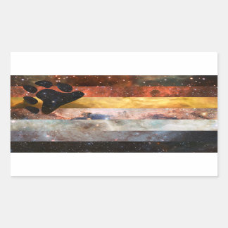 Bear pride nebula flag stickers