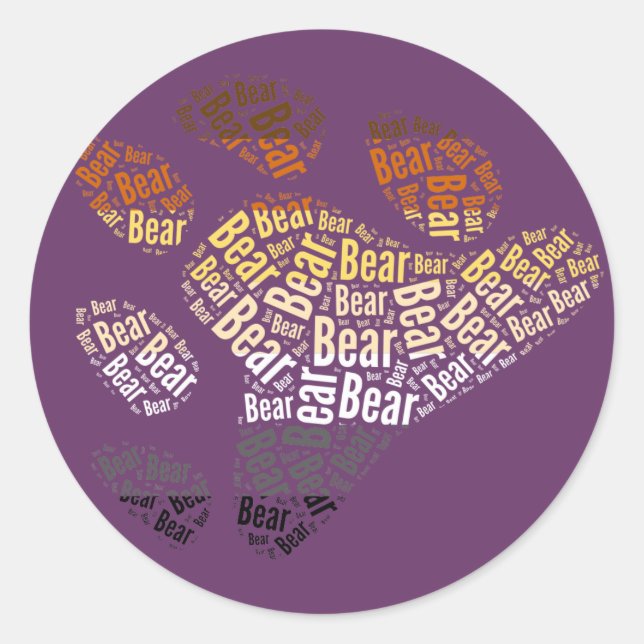 BEAR PRIDE -.png Classic Round Sticker (Front)