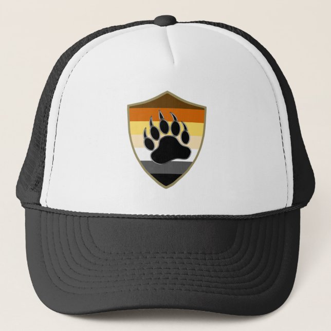 Bear Pride Shiled Bear Paw -Hat Trucker Hat (Front)