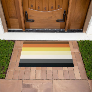 Bear Pride Stripes Doormat