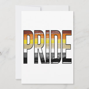 Bear Pride Word Holiday Card
