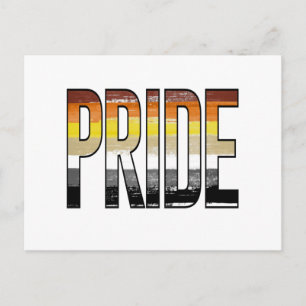 Bear Pride Word Postcard